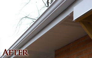 before soffit installation